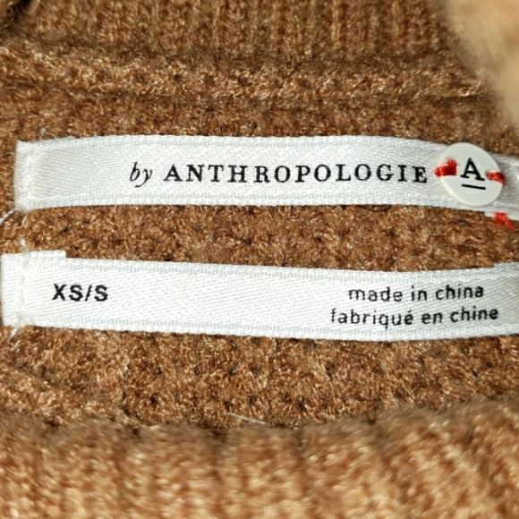 Anthropologie Kali Poncho Cable Knit Turtleneck Sweater - Picture 6 of 10